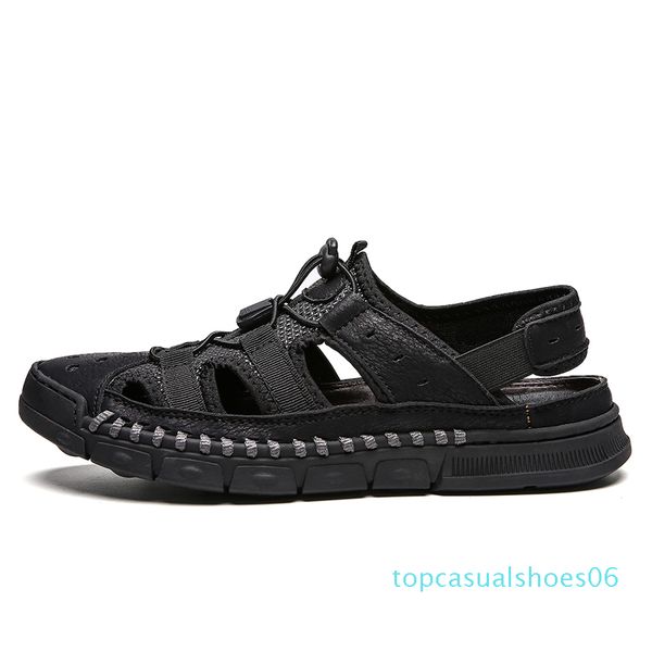 vryheid brand classic men soft sandals comfortable non-slip men summer leather sandals roman beach casual big size38-46 t06, Black
vryheid brand classic men soft sandals comfortable non-slip men summer leather sandals roman beach casual big size38-46 t06, Black