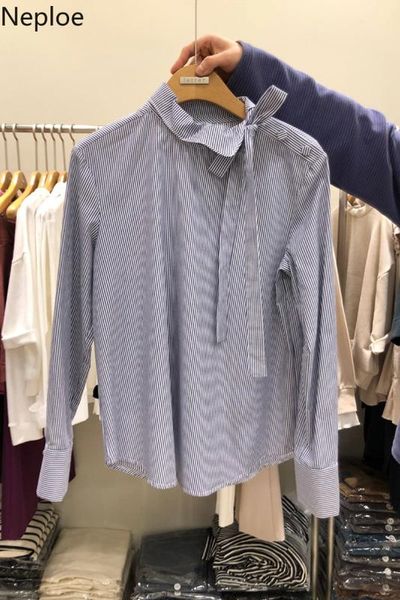 neploe korean new striped women blouse 2020 spring lace up skew collar blusas long sleeve causal pullover blusas 59211, White
neploe korean new striped women blouse 2020 spring lace up skew collar blusas long sleeve causal pullover blusas 59211, White