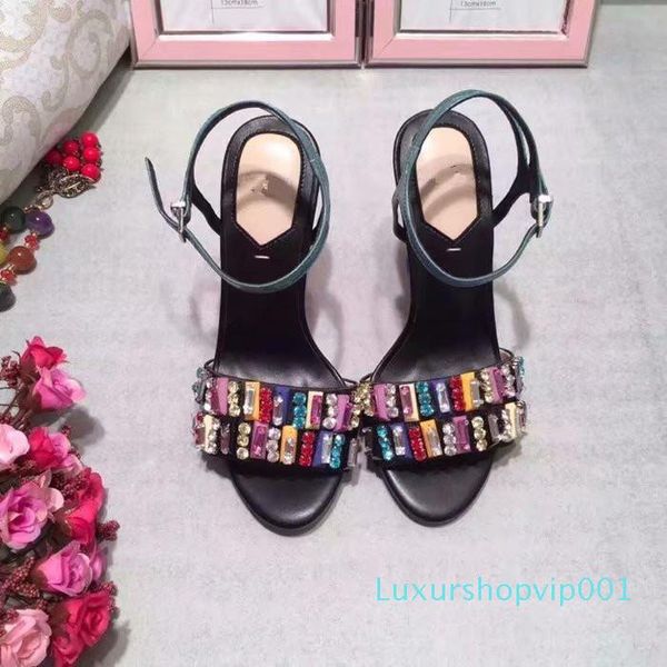 crystals women gladiator sandals mujers 2018 female straps fashion summer chunky heels sandals open toe ladies wedding fashion shoes, Black
crystals women gladiator sandals mujers 2018 female straps fashion summer chunky heels sandals open toe ladies wedding fashion shoes, Black