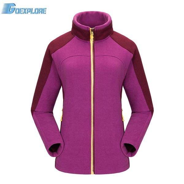 goexplore outdoor fleece jacket women warm breathable winter spring hiking camping fishing climbing jacket for female, Blue;black
goexplore outdoor fleece jacket women warm breathable winter spring hiking camping fishing climbing jacket for female, Blue;black