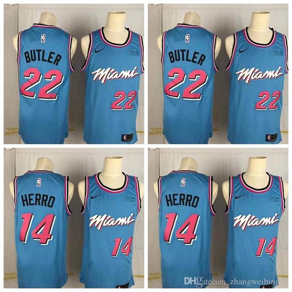 men miami heat 22 jimmy butler 14 tyler herro bule 201920 swingman nba jersey - icon edition, Black
men miami heat 22 jimmy butler 14 tyler herro bule 201920 swingman nba jersey - icon edition, Black