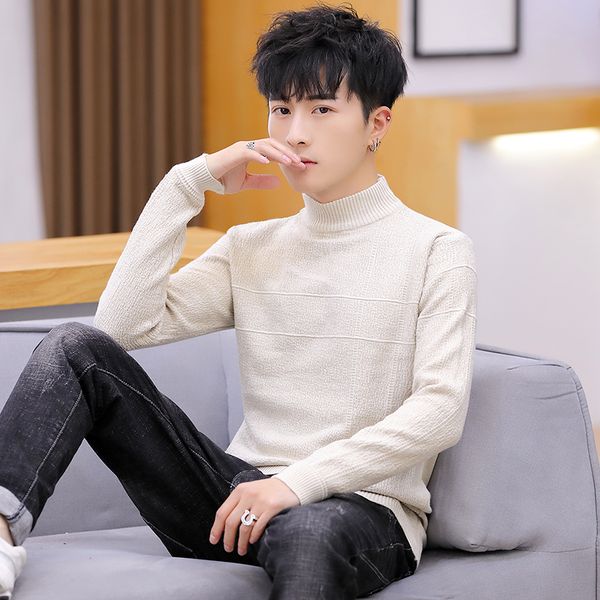 2019 winter high neck thick warm sweater men turtleneck brand mens sweaters slim fit pullover men knitwear male clothes, White;black
2019 winter high neck thick warm sweater men turtleneck brand mens sweaters slim fit pullover men knitwear male clothes, White;black