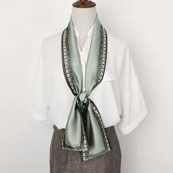15x145cm japanese scarfs new design narrow small long silk scarf for women double-sided neck scarf fashionable hair scarf t200609, Blue;gray
15x145cm japanese scarfs new design narrow small long silk scarf for women double-sided neck scarf fashionable hair scarf t200609, Blue;gray