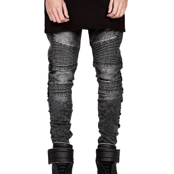 men's jeans mens skinny biker men hi-street ripped rider denim motorcycle runway slim fit washed moto pants joggers, Blue
men's jeans mens skinny biker men hi-street ripped rider denim motorcycle runway slim fit washed moto pants joggers, Blue
