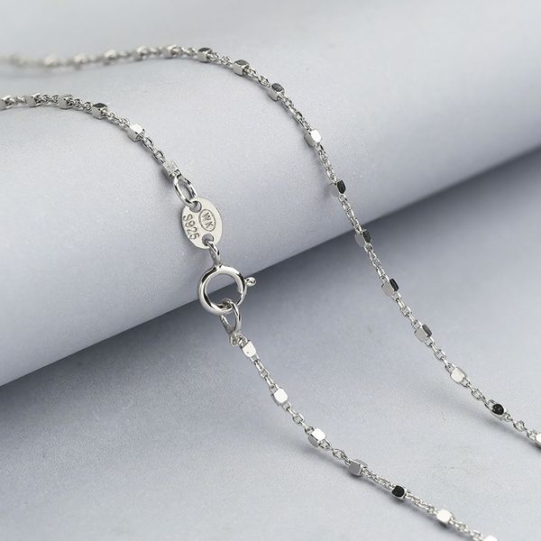 solid silver necklace for women korean chain 1.3g bead chain necklace 925 silver women bead 18k white gold plated
solid silver necklace for women korean chain 1.3g bead chain necklace 925 silver women bead 18k white gold plated
