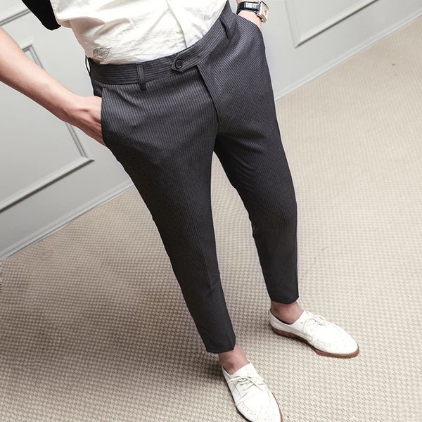 streetwear stripe men's social trousers british style spring men formal pant new dress pants slim fit pantalon costume homme, Black
streetwear stripe men's social trousers british style spring men formal pant new dress pants slim fit pantalon costume homme, Black