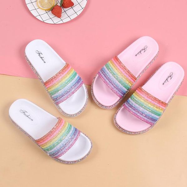 sagace woman shoes fashion rainbow bling slippres summer flip flops women non-slip bathroom slippers beach slides, Black
sagace woman shoes fashion rainbow bling slippres summer flip flops women non-slip bathroom slippers beach slides, Black