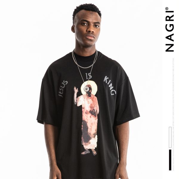nagri jesus is king cpfm kanye retro chicago defined jesus portraits short-sleeved t-shirt 20ss streetwear hip hop men clothing, White;black
nagri jesus is king cpfm kanye retro chicago defined jesus portraits short-sleeved t-shirt 20ss streetwear hip hop men clothing, White;black