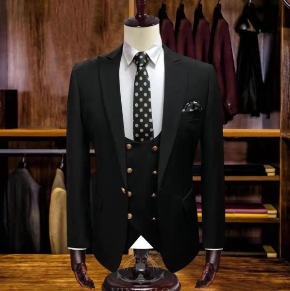 men's suits & blazers 2021 one buttons wedding dress tuxedo men suit shawl collar slim fit business masculino man groom 3 piece, White;black
men's suits & blazers 2021 one buttons wedding dress tuxedo men suit shawl collar slim fit business masculino man groom 3 piece, White;black