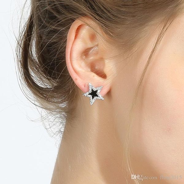 new fashion black star shape clip on earrings non pierced jewelery for girls korean style earings party bijoux, Silver
new fashion black star shape clip on earrings non pierced jewelery for girls korean style earings party bijoux, Silver