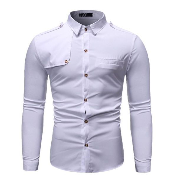 men autumn winter formal shirts casual trun-down collar button solid long sleeve basic business blouse blusa camisa#guahao, White;black
men autumn winter formal shirts casual trun-down collar button solid long sleeve basic business blouse blusa camisa#guahao, White;black
