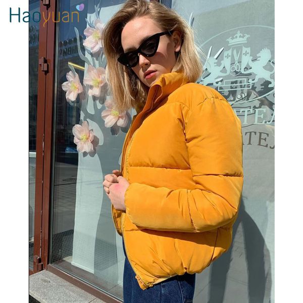 haoyuan winter jacket women fashion warm clothing bubble coat solid standard collar oversized winter puffer jacket parkas mujer, Black
haoyuan winter jacket women fashion warm clothing bubble coat solid standard collar oversized winter puffer jacket parkas mujer, Black