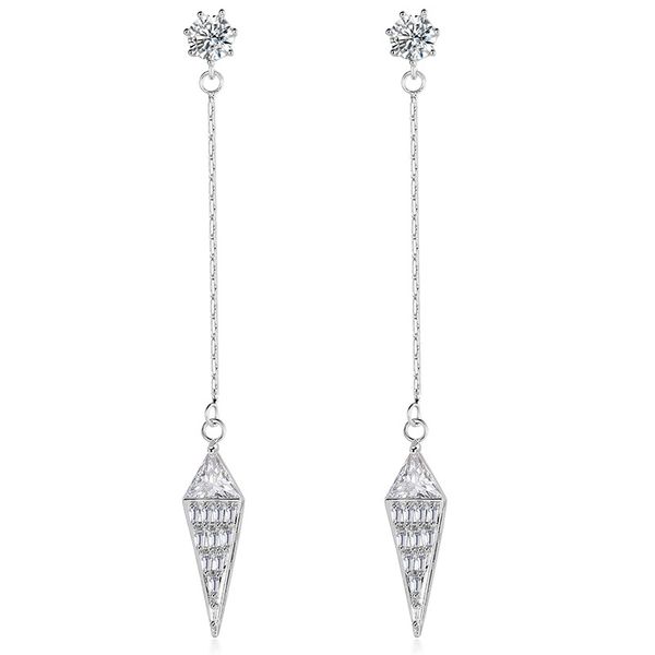 cubic zirconia long dangle earrings 18k white gold plated stud earrings for women jewelry, Silver
cubic zirconia long dangle earrings 18k white gold plated stud earrings for women jewelry, Silver