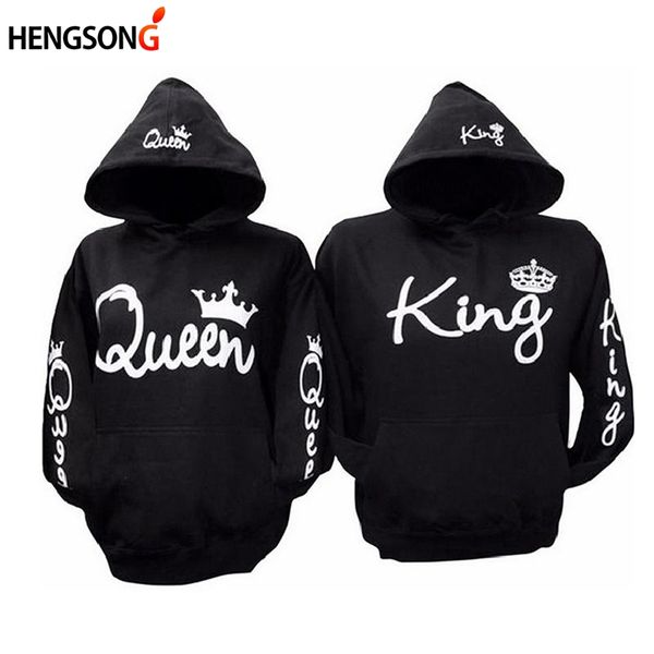 queen king" letters print hoodies lover's sportswear fitness sweatshirts and pullovers long sleeve black sweatshirts, White;black
queen king" letters print hoodies lover's sportswear fitness sweatshirts and pullovers long sleeve black sweatshirts, White;black