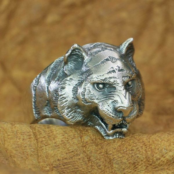 925 sterling silver tiger ring mens biker rock punk ring ta205 us size 7 to 15, Golden;silver
925 sterling silver tiger ring mens biker rock punk ring ta205 us size 7 to 15, Golden;silver