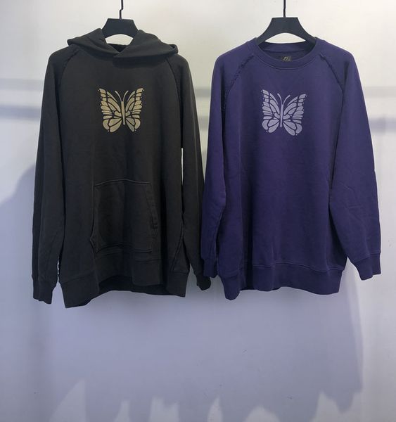 womens mens designer hoodies 19aw needles rocky butterfly print purple brown crew neck sweatshirt hooded sweater fashion brand hoodie, Black
womens mens designer hoodies 19aw needles rocky butterfly print purple brown crew neck sweatshirt hooded sweater fashion brand hoodie, Black