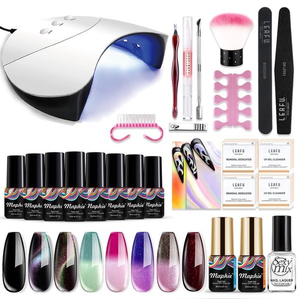 maphie 24pcs/lot 36w nail lamp gel polish set soak off base nail art tools kit long lasting led gel laquer thermal color, Red;pink
maphie 24pcs/lot 36w nail lamp gel polish set soak off base nail art tools kit long lasting led gel laquer thermal color, Red;pink