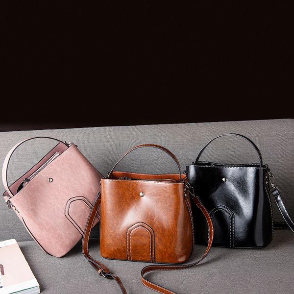 retro bucket bag ladies 2020 new korean fashion shoulder bag messenger handbag