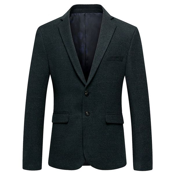 men's suits & blazers 2021 spring fashion wool blazer men casual male slim fit coats classics business jacket, White;black
men's suits & blazers 2021 spring fashion wool blazer men casual male slim fit coats classics business jacket, White;black
