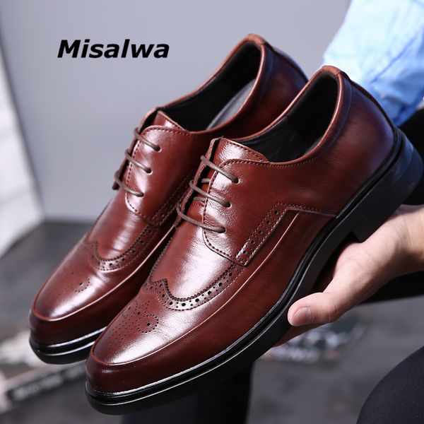 misalwa men casual oxfords office shoes men wedding party leather brogue british 2018 mens shoes casual luxury mens fall, Black
misalwa men casual oxfords office shoes men wedding party leather brogue british 2018 mens shoes casual luxury mens fall, Black