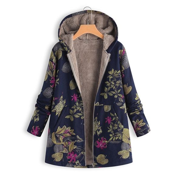 vintage womens winter warm parkas coat retro causal outwear floral print hooded pockets oversize coats outerwear female, Black
vintage womens winter warm parkas coat retro causal outwear floral print hooded pockets oversize coats outerwear female, Black