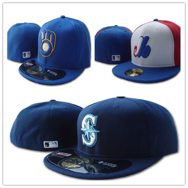 

Все шляпы Team Fitted Mariners and Brewers и Expos Бейсбольные кепки Вышитый логотип в виде буквы LA Полностью закрытые кепки унисекс