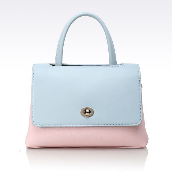 custom fashion girl style pink and blue handbag for girls