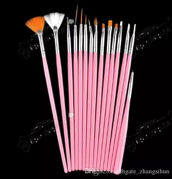 15pcs professional acrylic nail art brush set design painting dotting pen white pink nail art brushes pen gel polish false nail brushes, Yellow
15pcs professional acrylic nail art brush set design painting dotting pen white pink nail art brushes pen gel polish false nail brushes, Yellow