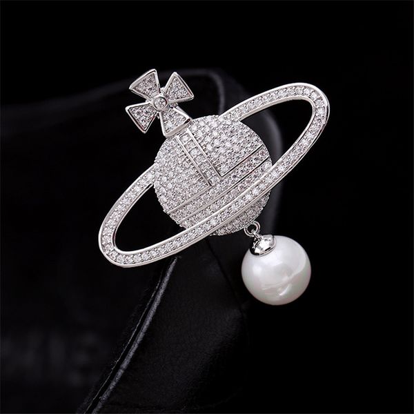 new zircon copper micro-set shell pearl globe brooch ladies planet brooches pin men's west accessories, Gray
new zircon copper micro-set shell pearl globe brooch ladies planet brooches pin men's west accessories, Gray