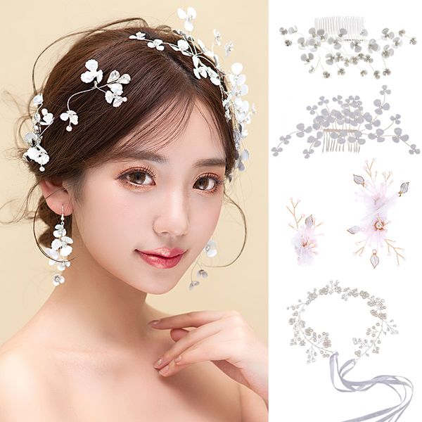 bridal wedding hair accessories handmade pearls rhinestones hair band hairpins headbands hh88, Golden;white
bridal wedding hair accessories handmade pearls rhinestones hair band hairpins headbands hh88, Golden;white