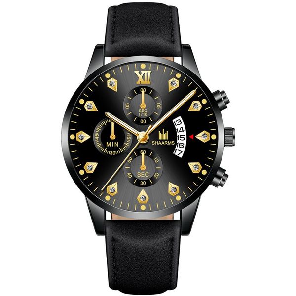 2019 men luxury diamond wristwatch leather band quartz date watches male man fashion business watch relogio masculino, Slivery;brown
2019 men luxury diamond wristwatch leather band quartz date watches male man fashion business watch relogio masculino, Slivery;brown