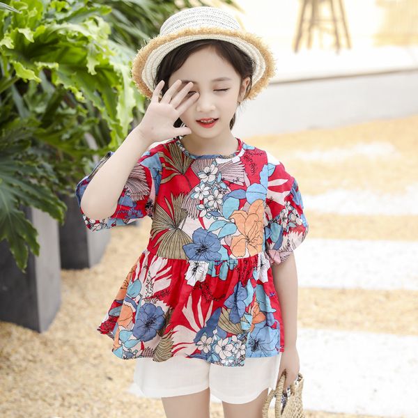 2019 toddler girl clothes summer floral shirt + shorts 2pcs back to school outfit teenage girls fashion children clothes kid 8 9, White
2019 toddler girl clothes summer floral shirt + shorts 2pcs back to school outfit teenage girls fashion children clothes kid 8 9, White