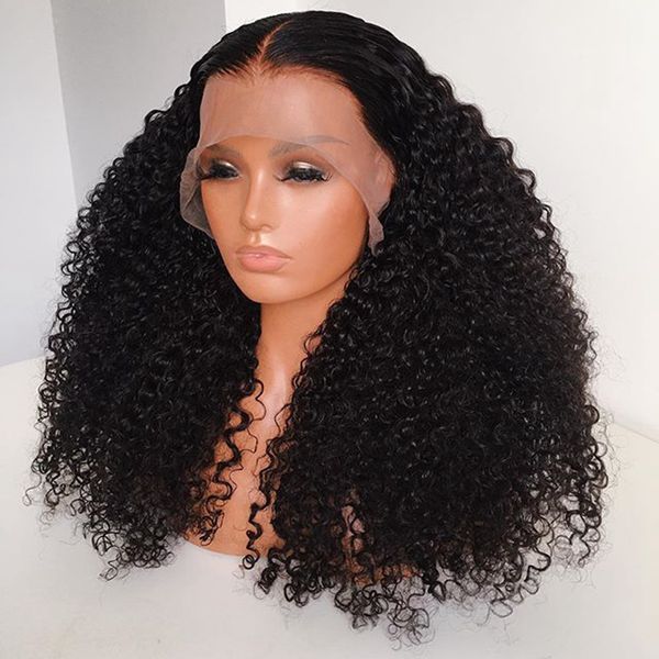 kinky curly 13x6 lace front human hair wigs pre plucked natural hairline 360 lace frontal wig brazilian virgin hair curly full lace wigs, Black
kinky curly 13x6 lace front human hair wigs pre plucked natural hairline 360 lace frontal wig brazilian virgin hair curly full lace wigs, Black