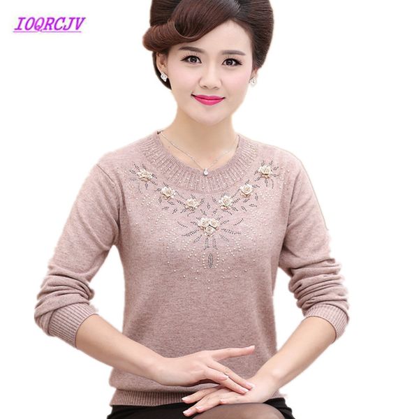 middle-aged women's winter sweaters pullovers plus size 4xl thickened warm bottoming o-neck wool sweater mother dress w105, White;black
middle-aged women's winter sweaters pullovers plus size 4xl thickened warm bottoming o-neck wool sweater mother dress w105, White;black