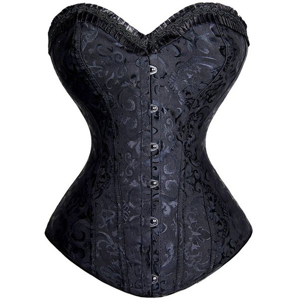 bustiers & corsets halloween ladies steampunk dark steel waist training corset gothic and black gathered s-6xl, Black;white
bustiers & corsets halloween ladies steampunk dark steel waist training corset gothic and black gathered s-6xl, Black;white