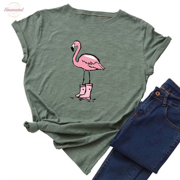 women koya print t shirt summer cute flamingo cartoon tshirt casual tees harajuku oversized funny crane cotton t shirt, White
women koya print t shirt summer cute flamingo cartoon tshirt casual tees harajuku oversized funny crane cotton t shirt, White