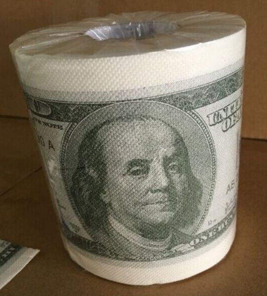 toilet paper $ 100 creative novelty print toilet roll tissue roll paper towels tissue household toilet tissue 10*10cm