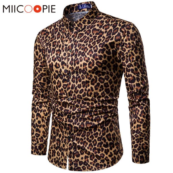 mens trend nightclub leopard print shirt long sleeve shirt male social casual party chemise homme dress, White;black
mens trend nightclub leopard print shirt long sleeve shirt male social casual party chemise homme dress, White;black
