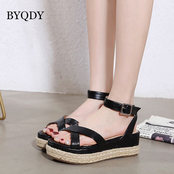sandals byqdy women open peep toe summer fashion rome cross strap wedge heels casual high heel anti skidding beach shoes, Black
sandals byqdy women open peep toe summer fashion rome cross strap wedge heels casual high heel anti skidding beach shoes, Black