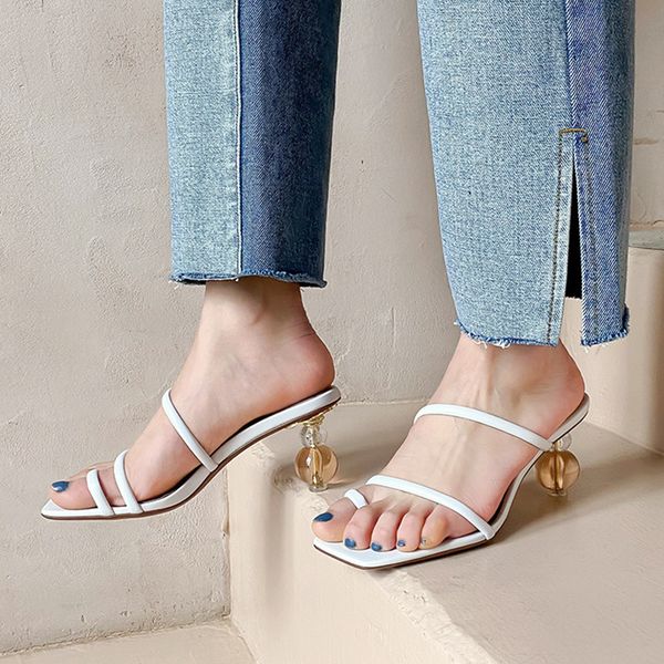 square toe women white leather sandals 2020 new strap summer slippers beaded high heels lady slides shoes woman black chaussure
square toe women white leather sandals 2020 new strap summer slippers beaded high heels lady slides shoes woman black chaussure