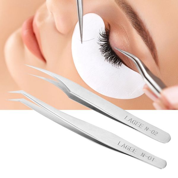 2 types stainless steel eyelash extension tweezers false fake eyelashes grafting extension tweezer tools
2 types stainless steel eyelash extension tweezers false fake eyelashes grafting extension tweezer tools