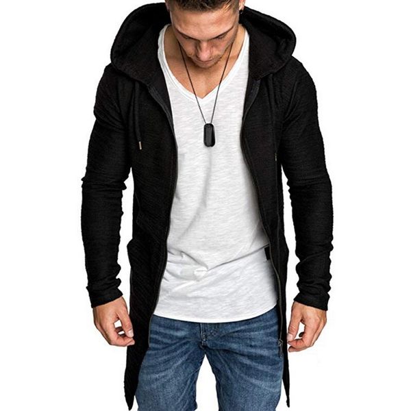 men hooded coat solid trench coat jacket cardigan long sleeve outwear male autumn winter slim fit long jacket, Tan;black
men hooded coat solid trench coat jacket cardigan long sleeve outwear male autumn winter slim fit long jacket, Tan;black