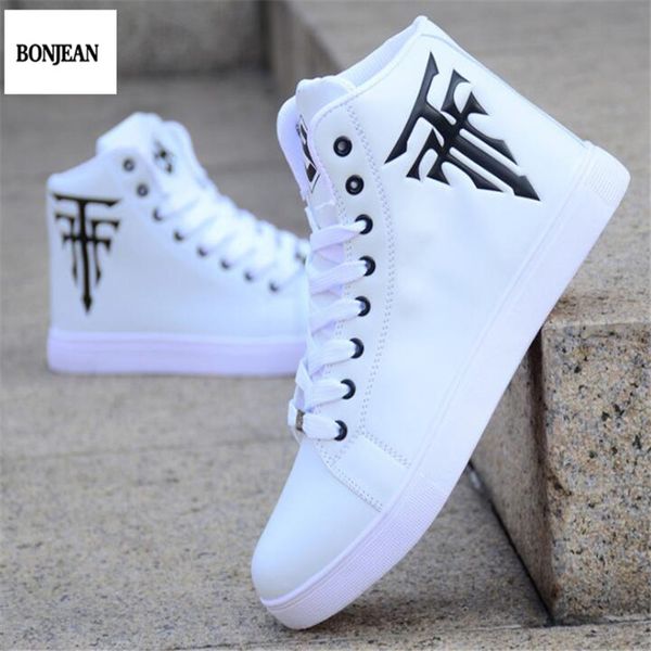 2019 explosion models white high-shoes men's skate shoes ing, Black