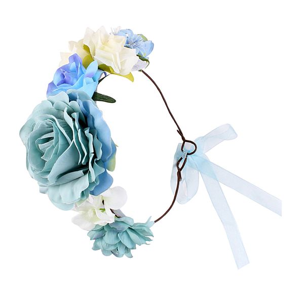 bohemian beach wedding festival flower garland hairband headband hair decor, Slivery;white
bohemian beach wedding festival flower garland hairband headband hair decor, Slivery;white