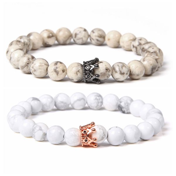 beaded, strands trendy bracelet for men metal crown women's bracelets natural stone beads wristband boho couple gifts friends jewelry, Black
beaded, strands trendy bracelet for men metal crown women's bracelets natural stone beads wristband boho couple gifts friends jewelry, Black