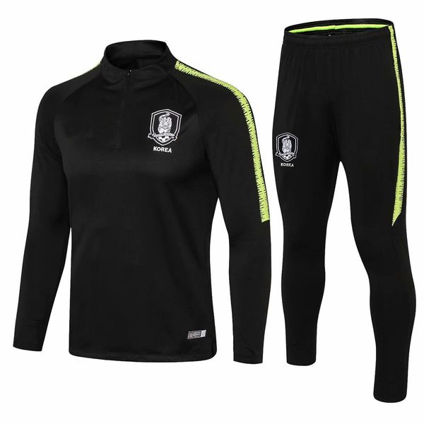 2018 2019 south korea soccer tracksuit set kit black football jacket training suit survetement chandal custom name s y ki h m son, Blue;black
2018 2019 south korea soccer tracksuit set kit black football jacket training suit survetement chandal custom name s y ki h m son, Blue;black
