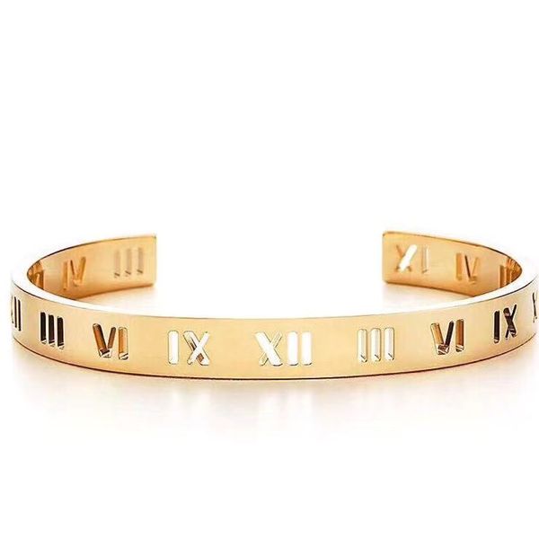opening rome digital bracelet jewelry fashion bracelet designer bangles luxury designer stainless steel cuff bracelet, Black
opening rome digital bracelet jewelry fashion bracelet designer bangles luxury designer stainless steel cuff bracelet, Black