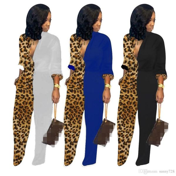 Graceful Loepard Printing Panelled Women Jumpsuits Sexy Nightclub Party Pants V Neck Long Sleeves Full Length Straight Rompers Autumn 2020
Graceful Loepard Printing Panelled Women Jumpsuits Sexy Nightclub Party Pants V Neck Long Sleeves Full Length Straight Rompers Autumn 2020