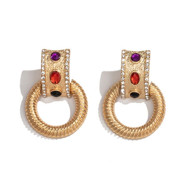 aensoa 2020 new design vintage metal geometric drop earrings for women ethnic punk colorful rhinestone dangle earrings jewelry, Silver
aensoa 2020 new design vintage metal geometric drop earrings for women ethnic punk colorful rhinestone dangle earrings jewelry, Silver