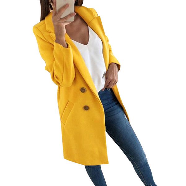 newly women woolen coat solid color lapel long sleeve button coat casual, White;black
newly women woolen coat solid color lapel long sleeve button coat casual, White;black